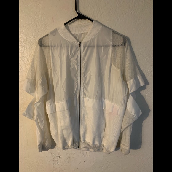 Jackets & Blazers - Mesh cutout windbreaker jacket lightweight